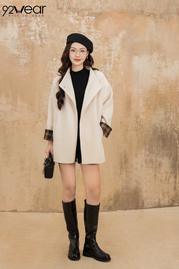 ÁO MĂNG TÔ DÁNG LỬNG